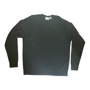 IRVINE PARK Men’s Size 2XL Vintage Black Textured Knit Cotton Blend Sweater